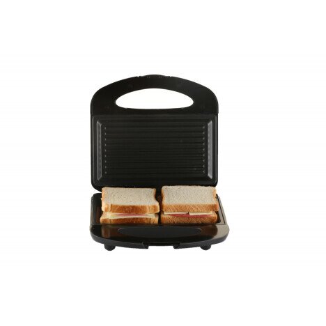 Sandwich-maker Hausberg HB-3520, 750 W, Negru+Inox, model grill